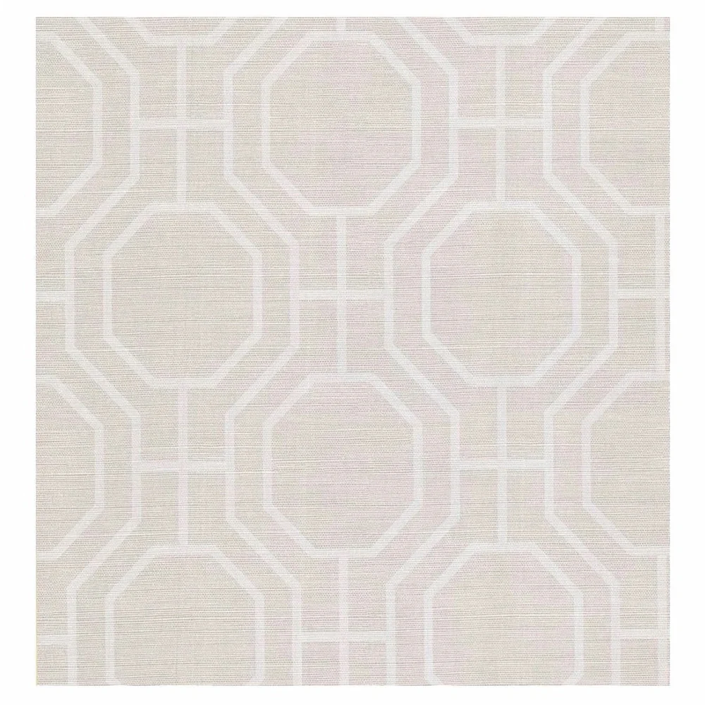 Brewster Home Fashions Washable Prepasted Peelable Wallpaper Defined Octagon
